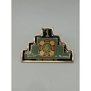 VFW First District CA 1996-1997 Step Up To Be First Vintage Lapel Pin